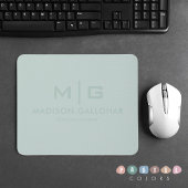 Solid weich hellpastellfarbene Sage Moss grüne Far Mousepad