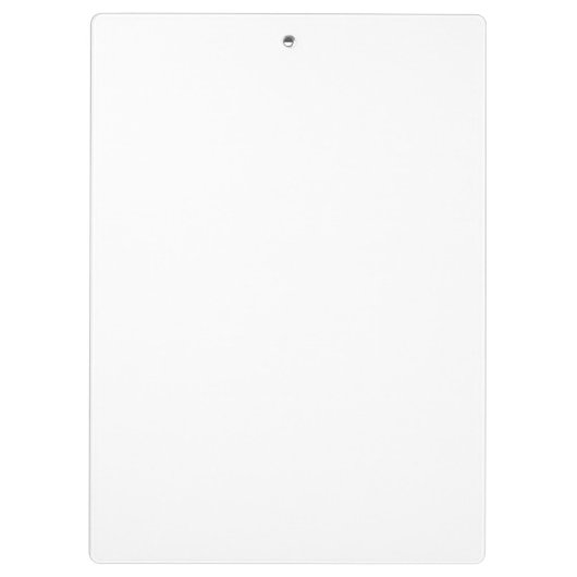 Solid White Klemmbrett (Rückseite)