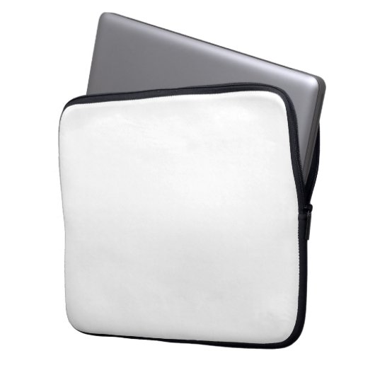 Solid White Laptopschutzhülle (Vorderseite Links)