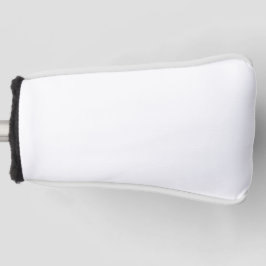 Solid White Minimalist Modern Golf Club Head Cover Headcover