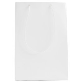 Solid White Mittlere Geschenktüte