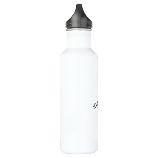 Solid White Personalisiert Edelstahlflasche (Links)