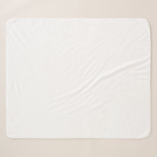 Solid White Sherpadecke (Vorderseite (Horizontal))