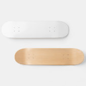 Solid White Skateboard (Horizontal)