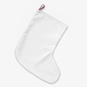 Solid White Universell Guest Weihnachten Strumpf Großer Weihnachtsstrumpf (Vorderansicht (hängend))