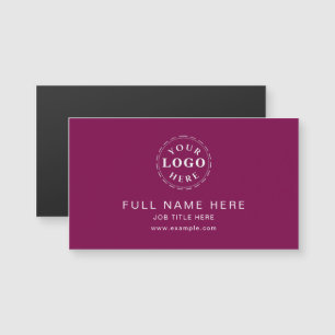 Solid Wine Clean Design Magnetic Business Card Magnetkarte