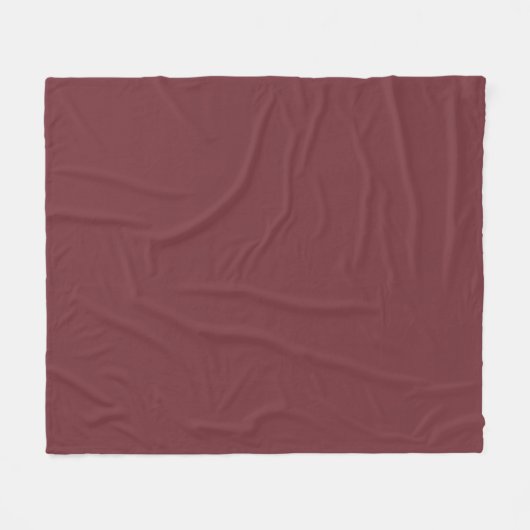 Solid Wine Red Color Tone Fleecedecke (Vorderseite (Horizontal))