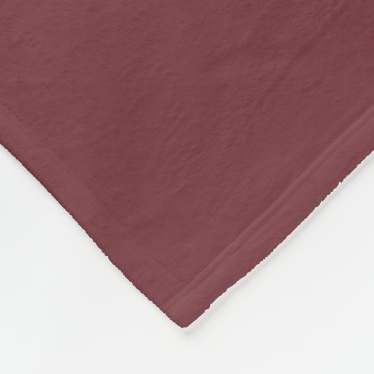 Solid Wine Red Color Tone Fleecedecke (Ecke)