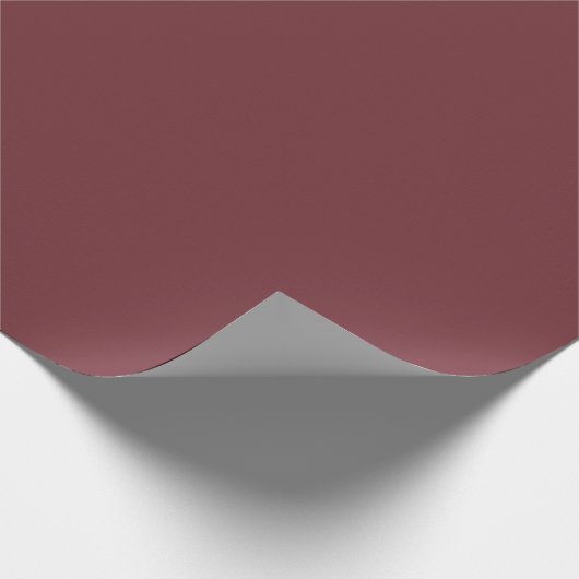 Solid Wine Red Color Tone Geschenkpapier (Ecke)