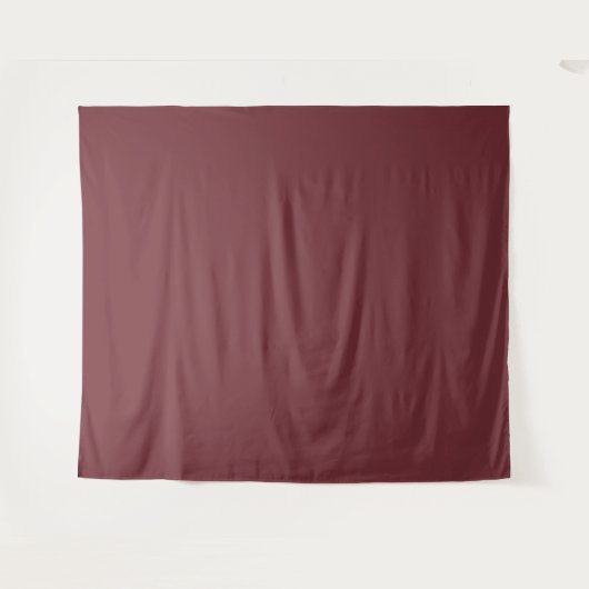 Solid Wine Red Color Tone Wandteppich (Vorderseite (Horizontal))