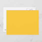 Solid-Yellow-Background-Vorlage FFCC33 Postkarte (Vorne/Hinten)