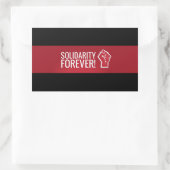Solidarität für immer! rechteckiger aufkleber (Tasche)