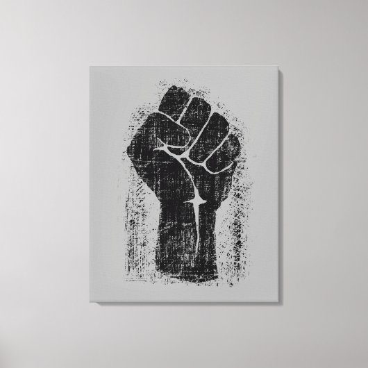 Solidarität im gestressten Stil Leinwanddruck (Vorderseite)