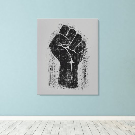 Solidarität im gestressten Stil Leinwanddruck (Insitu (Holzboden))