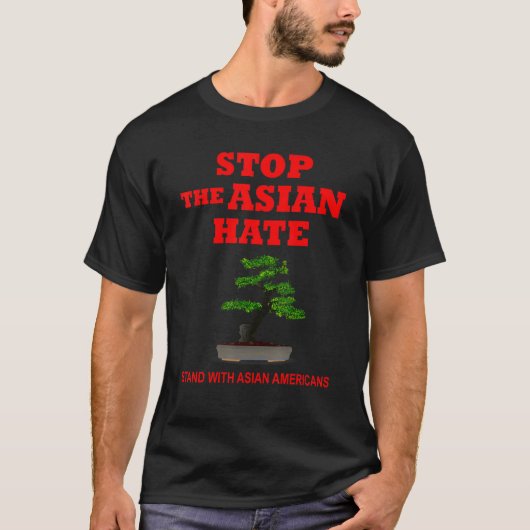 Solidarität mit asiatischen Amerikanern Antirassis T-Shirt (Vorderseite)