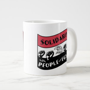 Solidarität mit dem ägyptischen Volk Jumbo-Tasse