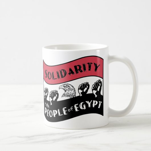 Solidarität mit dem ägyptischen Volk Kaffeetasse (Rechts)