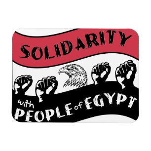 Solidarität mit dem ägyptischen Volk Magnet