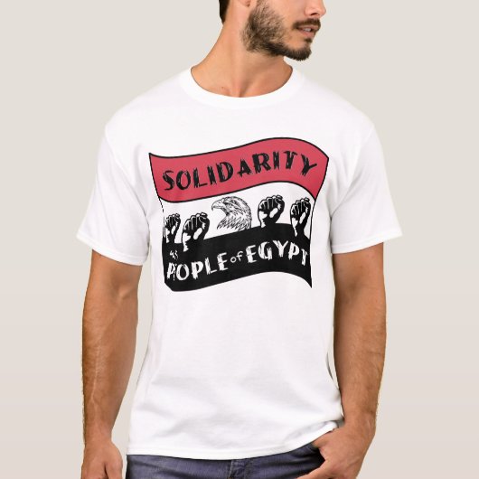 Solidarität mit dem ägyptischen Volk T-Shirt (Vorderseite)