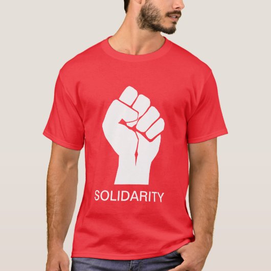 Solidarität mit den Gewerkschaften Wisconsins T-Shirt (Vorderseite)