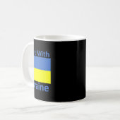 Solidarität mit der Ukraine Kaffeetasse (Vorderseite Links)