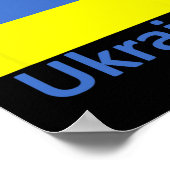 Solidarität mit der Ukraine  Poster (Ecke)