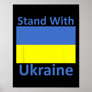 Solidarität mit der Ukraine Poster