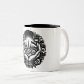 Solidarität mit der Ukraine Zweifarbige Tasse (VorderseiteRechts)