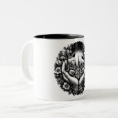 Solidarität mit der Ukraine Zweifarbige Tasse (Vorderseite Links)