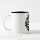 Solidarität mit der Ukraine Zweifarbige Tasse (Links)