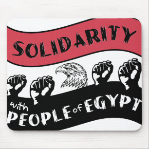 Solidarität mit Leuten von Ägypten mousepad