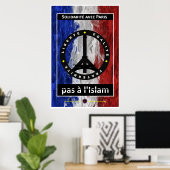 Solidarität mit Paris Poster (Heimbüro)