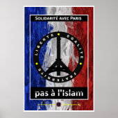 Solidarität mit Paris Poster (Vorne)