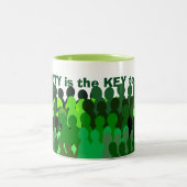 Solidarität mug* zweifarbige tasse (Mittel)