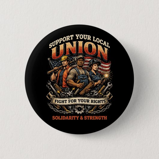 Solidarität und Stärke Button (Vorderseite)