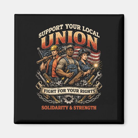 Solidarität und Stärke Magnet (Vorne)