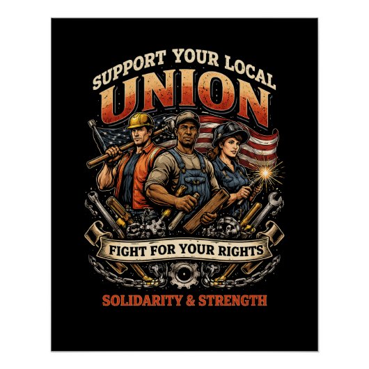 Solidarität und Stärke Poster (Vorderseite)