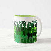 Solidaritäts-Tasse Zweifarbige Tasse (VorderseiteRechts)