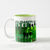 Solidaritäts-Tasse Zweifarbige Tasse (Links)
