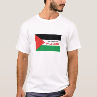 Solidaritätsbekundung: Grundlegende Palästinafahne T-Shirt
