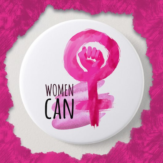Solidaritätsbutton für Frauen Button