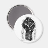 Solidaritätsfaust beängstigender Stil Magnet (Vorderseite/Rückseite)