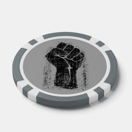 Solidaritätsfaust beängstigender Stil Pokerchips (Einzeln)