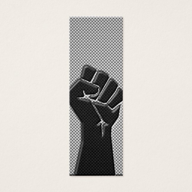 Solidaritätsfaust in Carbon Fibre Print Style (Vorderseite)