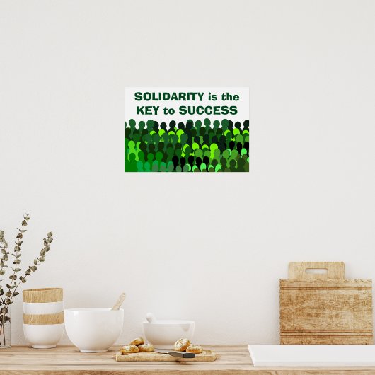 Solidaritätsplakat Poster (Küche)