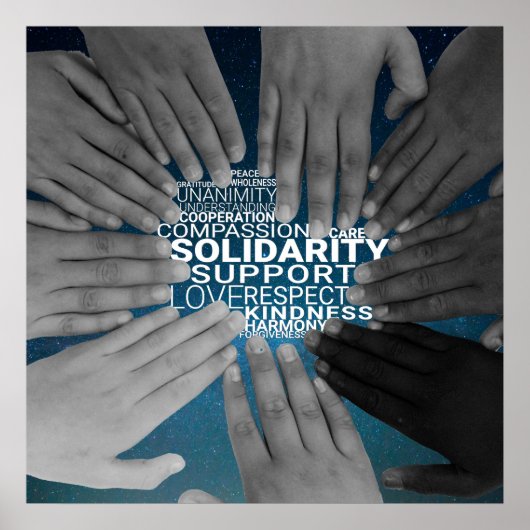 Solidaritätspopster Poster (Vorne)