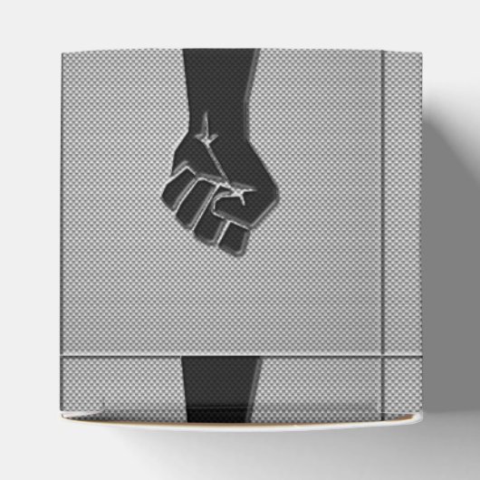Solidarity Fist Carbon Fibre Dekorstil Geschenkschachtel (Oben)