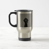 Solidarity Fist Carbon Fibre Dekorstil Reisebecher (Links)