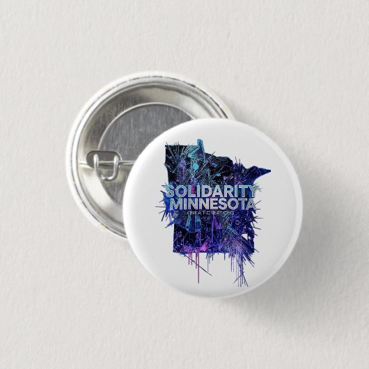 Solidarity Minnesota Button (Vorne & Hinten)