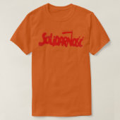 Solidarnosc 80er Polnische Gewerkschaft T-Shirt (Design vorne)